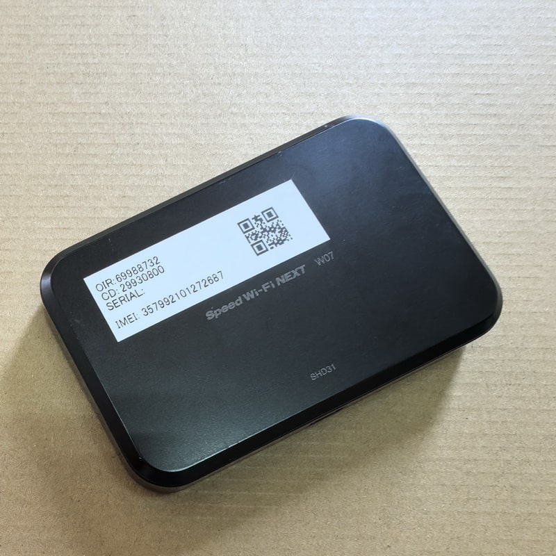 SIMフリー】SHARP モバイルルーターW07 / SHD31 SHD31 au speed pifi