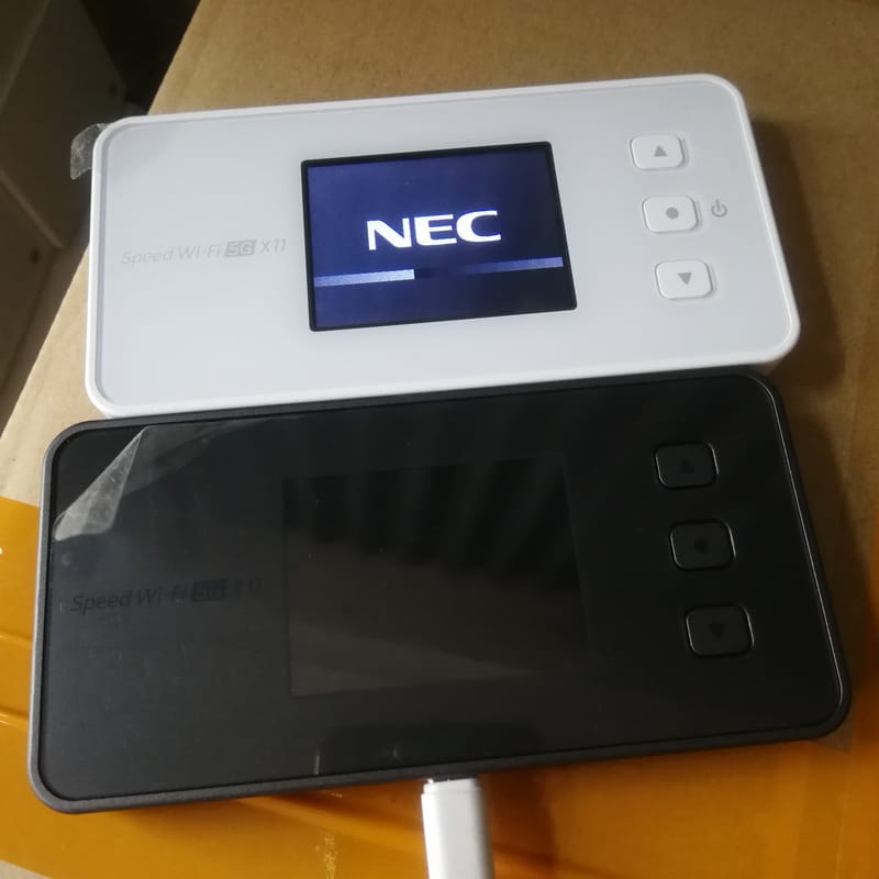 NEC NAR01 5g mobile in black and white color