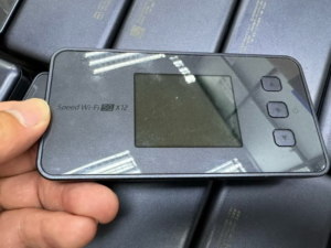 black color x12 5g mifi on hand